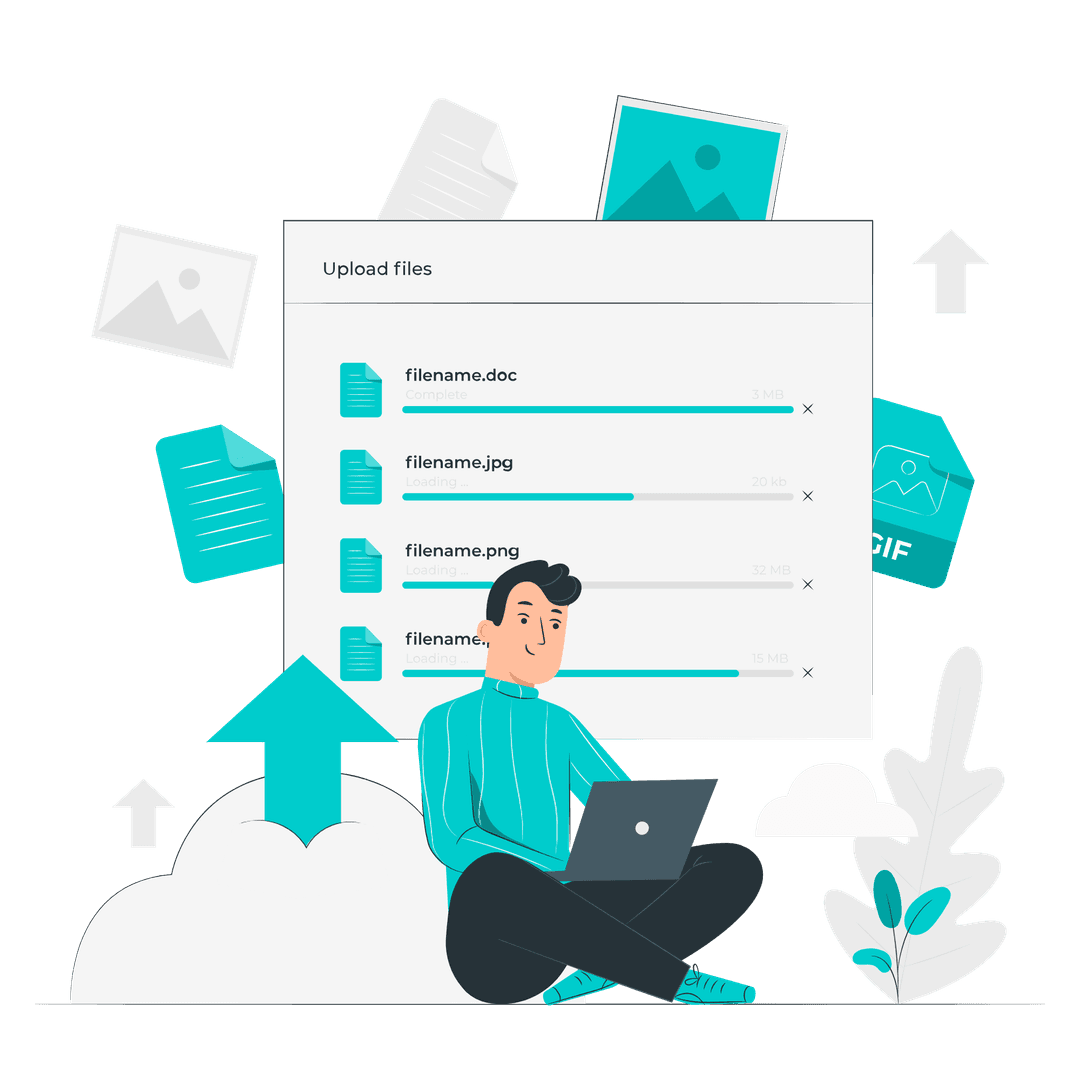 Illustration of a professional candidate looking at opportunities